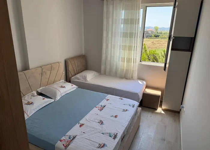 Gridis New Stylish, Fully Furnished, One Bedroom Apartment, Qerret Beach, Durres, Albania *